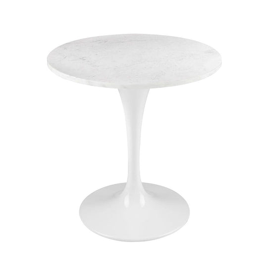 Round Marble End Table