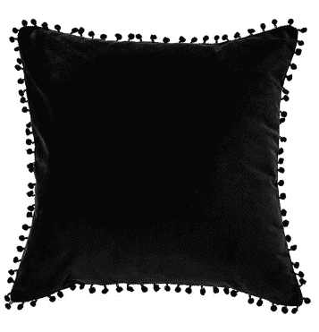 Velvet Black European Cushion