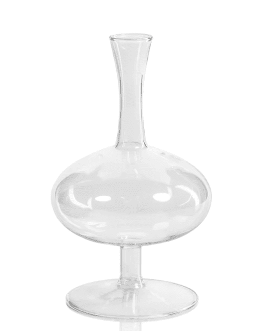 Lily Glass Footed Round Vase