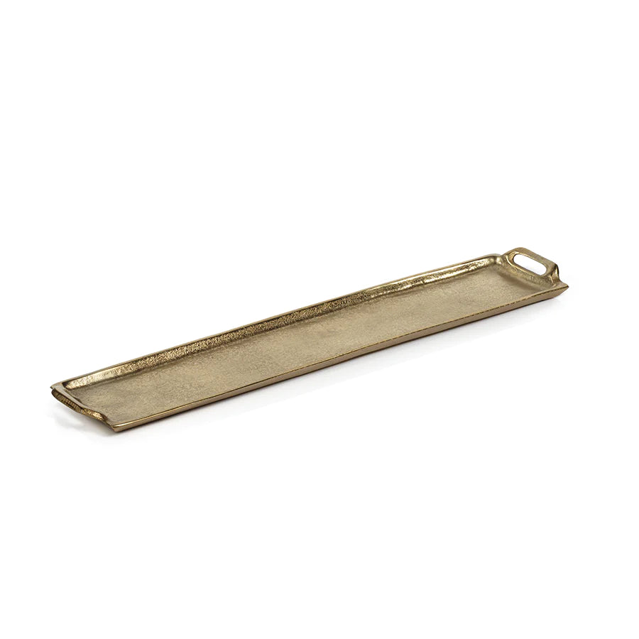 Rectangular Aluminum Tray - Dark Gold or Silver