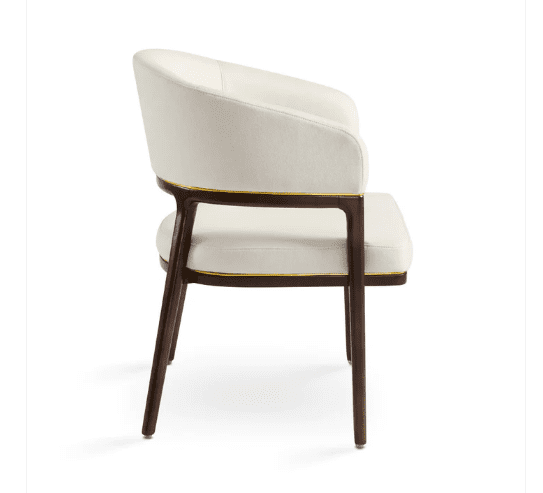 Ivory Linen Accent Chair