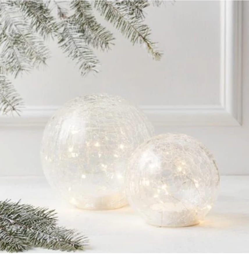 Led Sphere 8 Crackle Glass Light Ann Mastronardi Interior Design